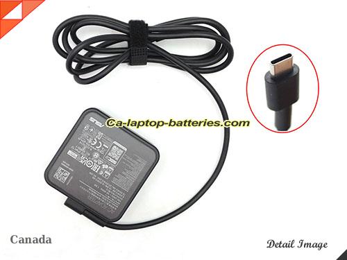  image of ASUS 0A001-00896900 ac adapter, 20V 3.25A 0A001-00896900 Notebook Power ac adapter ASUS20V3.25A65W-Type-C-SQ