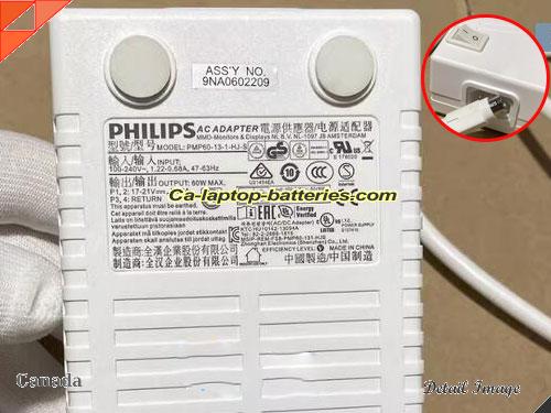 PHILIPS C271P4 adapter, 17V 3.53A C271P4 laptop computer ac adaptor, PHILIPS17V3.53A60W-4PINS-W