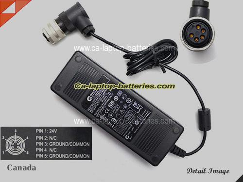  image of GLOBTEK GS-1790(R) ac adapter, 24V 3.7A GS-1790(R) Notebook Power ac adapter GlobTek24V3.7A88.8W-5HOLE