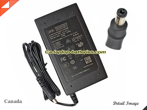  image of APD DB-48A12 ac adapter, 12V 4A DB-48A12 Notebook Power ac adapter APD12V4A48W-5.5x2.5mm-B