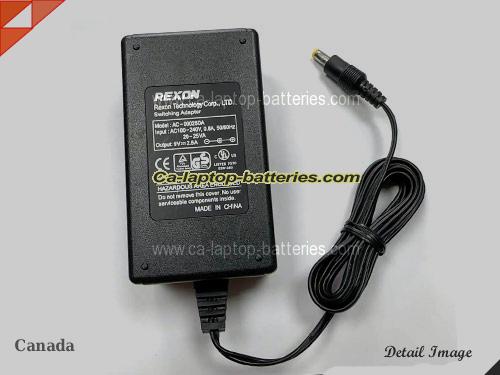  image of REXON AC-09025DA ac adapter, 9V 2.5A AC-09025DA Notebook Power ac adapter REXON9V2.5A22.5W-4.8x1.7mm