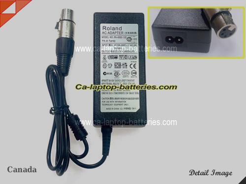  image of ROLAND PA-4OOO-13D ac adapter, 13V 4A PA-4OOO-13D Notebook Power ac adapter ROLAND13V4A42W-KN4H