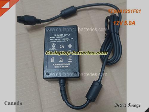  image of ITE TE60A1251F01 ac adapter, 12V 5A TE60A1251F01 Notebook Power ac adapter ITE12V5A60W-Molex-6Pins