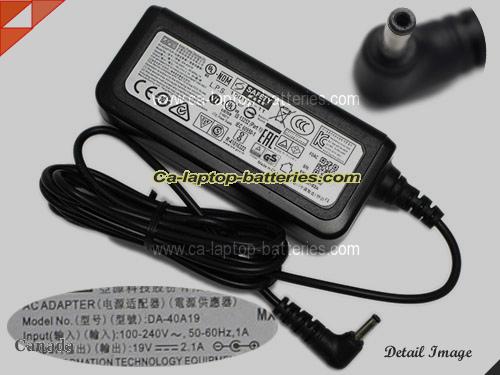  image of APD DA-40A19 ac adapter, 19V 2.1A DA-40A19 Notebook Power ac adapter APD19V2.1A40W-3.5x1.5mm