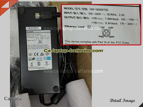  image of HUAWEI HW-190950T00 ac adapter, 19V 9.5A HW-190950T00 Notebook Power ac adapter HUAWEI19V9.5A180W-4Pins-SZXF