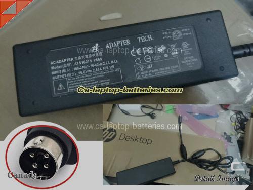  image of ADAPTER TECH ATS160TS-P560 ac adapter, 56V 2.86A ATS160TS-P560 Notebook Power ac adapter ADAPTERTECH56V2.86A160W-4Pins-SZXF