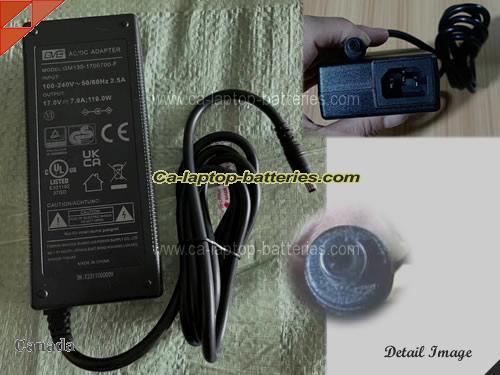  image of GVE GM130-1700700-F ac adapter, 17V 7A GM130-1700700-F Notebook Power ac adapter GVE17V7A119W-5.5x2.5mm