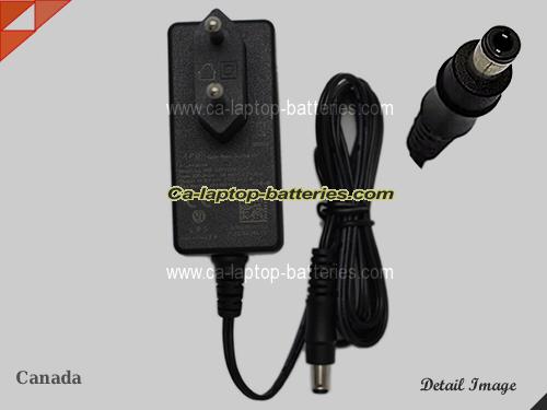 Canadian Genuine APD WB-24K12FG Adapter 12V 2A 24W AC Adapter Charger APD12V2A24W-5.5x2.5mm-EU-220V-240V