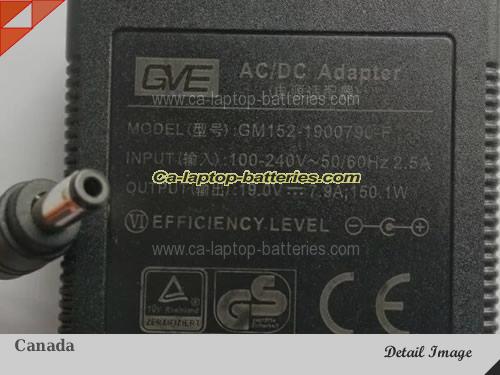 Genuine GVE GM152-1900790-F Adapter 19V 7.9A 150W AC Adapter Charger GVE19V7.9A150W-5.5x2.5mm