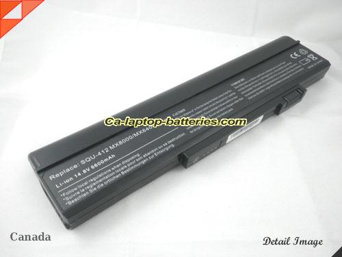 GATEWAY MX6444h Replacement Battery 5200mAh 14.8V Black Li-ion