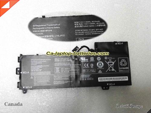 Genuine LENOVO E31-80-IFI Battery For laptop 4610mAh, 35Wh , 7.6V, Black , Li-Polymer