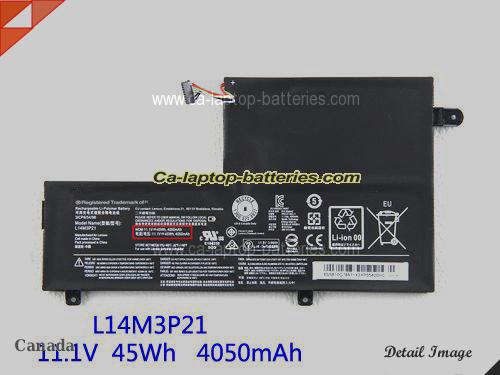 Genuine LENOVO Yoga 500 14ISK Battery For laptop 4050mAh, 45Wh , 11.1V, Black , Li-ion