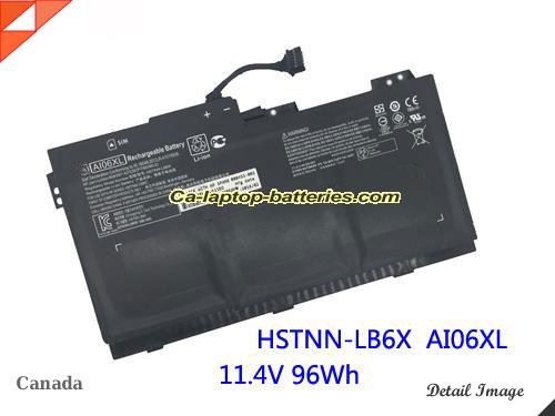 Genuine HP ZBook 17 G3 (T7V65ET) Battery For laptop 7860mAh, 96Wh , 11.4V, Black , Li-ion