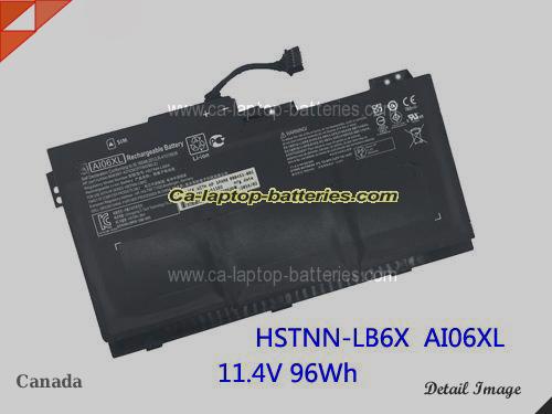 Genuine HP ZBook 17 G3 (T7V67EA) Battery For laptop 7860mAh, 96Wh , 11.4V, Black , Li-ion