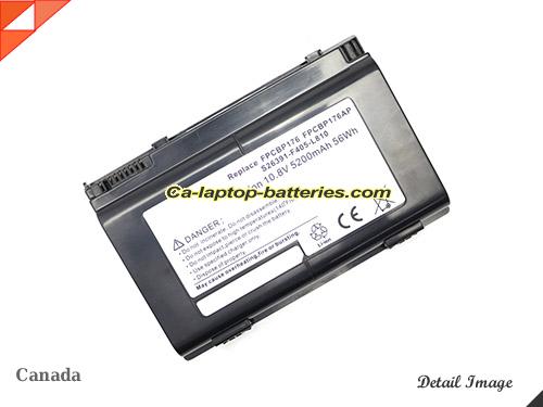 FUJITSU LifeBook A6220 Replacement Battery 5200mAh, 56Wh  10.8V Black Li-ion