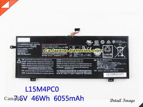 LENOVO L15L4PC0 Battery 6135mAh, 46Wh  7.5V Black Li-ion