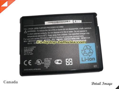 HP Pavilion ZV5005AP Replacement Battery 6600mAh 14.8V Black Li-ion