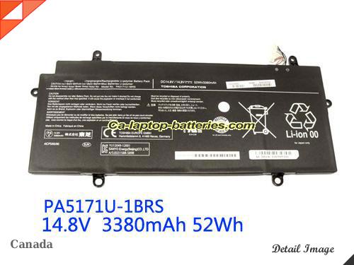 TOSHIBA PA5171U-1BRS Battery 3380mAh 14.8V Black Li-ion