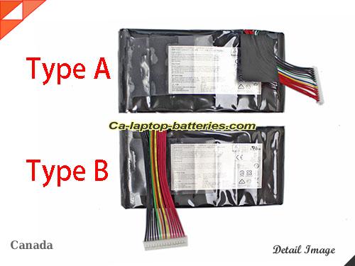 MSI GT80 2QD-042CN Replacement Battery 5225mAh, 75Wh  14.4V Black Li-ion