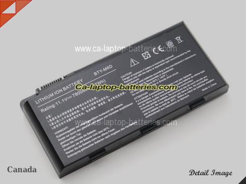 Genuine MSI GX690 Battery For laptop 7800mAh, 87Wh , 11.1V, Black , Li-ion