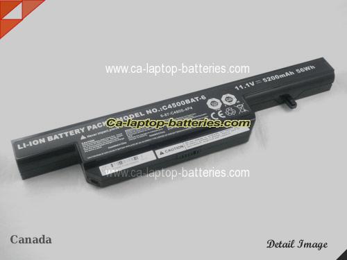 Genuine CLEVO W258WSQ Battery For laptop 5200mAh, 11.1V, Black , Li-ion