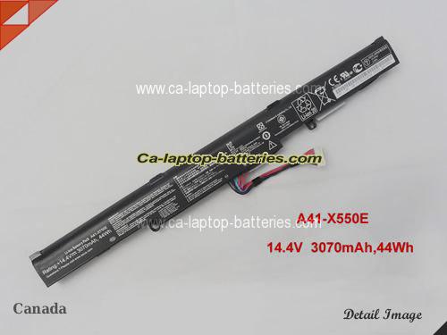 ASUS X750LN-TY132H Replacement Battery 3070mAh, 44Wh  14.4V Black Li-ion