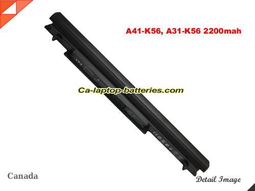 ASUS K46CMWX007 Replacement Battery 2200mAh 14.4V Black Li-ion