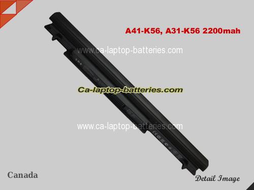 ASUS K56CB-XX101H Replacement Battery 2200mAh 14.4V Black Li-ion