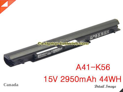 Genuine ASUS s56cm-XX0 Battery For laptop 2950mAh, 44Wh , 15V, Black , Li-ion