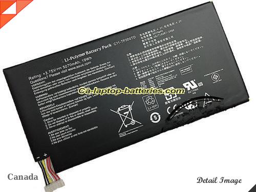 ASUS C11TF500CD Battery 5070mAh, 19Wh  3.75V Black Li-ion