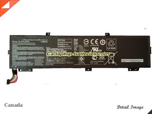 Genuine ASUS ROG GX700V Battery For laptop 8040mAh, 93Wh , 11.4V, Black , Li-ion