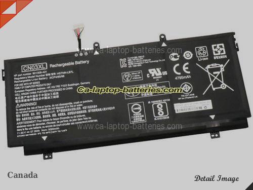 HP CN03XL Battery 5020mAh, 57.95Wh  11.55V Black Li-ion