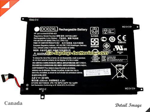 HP 810985-005 Battery 8390mAh, 33Wh  3.8V Black Li-ion