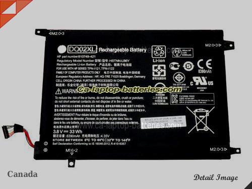 Genuine HP Pavilion x2 10-j013tu(K2N76PA) Battery For laptop 8390mAh, 33Wh , 3.8V, Black , Li-ion