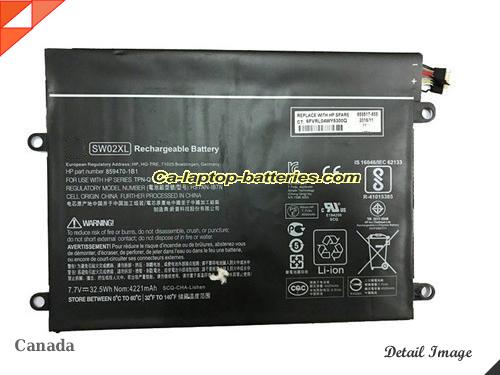 Genuine HP x2 210 G2 (L5H43EA) Battery For laptop 4221mAh, 33Wh , 7.7V, Black , Li-ion