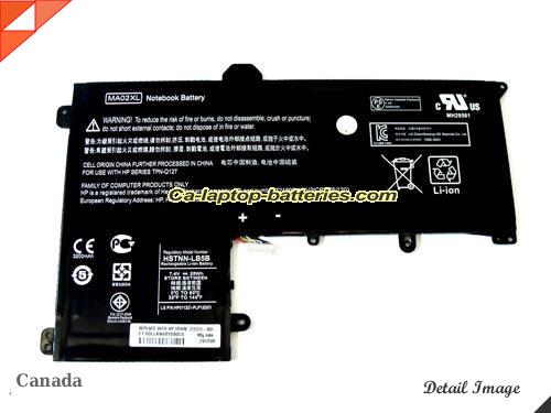 HP 721895-421 Battery 3380mAh, 25Wh  7.4V Black Li-Polymer