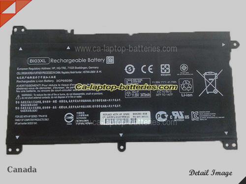 Genuine HP PAVILION X360 13 SERIES Battery For laptop 3470mAh, 41.7Wh , 11.55V, Black , Li-ion