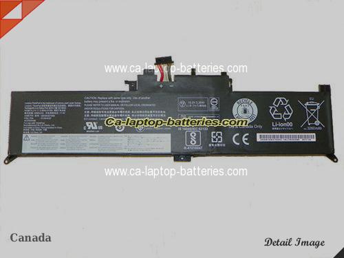 Genuine LENOVO ThinkPad Yoga 260(20FE-S08N01) Battery For laptop 2950mAh, 44Wh , 15.2V, Black , Li-ion