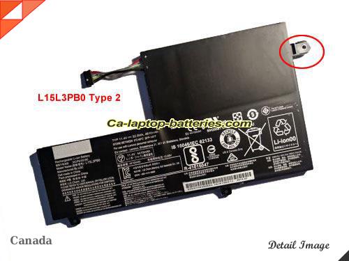 LENOVO L15M3PBO Battery 4610mAh, 52.5Wh  11.4V Black Li-Polymer