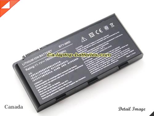 Genuine MSI GT70 2 PC Dominator Battery For laptop 7800mAh, 87Wh , 11.1V, Black , Li-ion