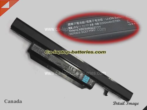 Genuine HAIER T6-3132370G40500RDGH Battery For laptop 5200mAh, 57Wh , 11.1V, Black , Li-ion