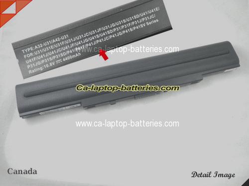 ASUS X35KB80SD Replacement Battery 4400mAh 10.8V Black Li-ion