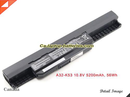 ASUS A31K53 Battery 5200mAh 10.8V Black Li-ion