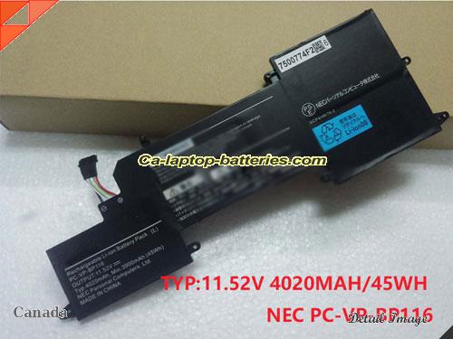 NEC PC-VP-BP115 Battery 3960mAh, 45Wh  11.4V Black Li-Polymer