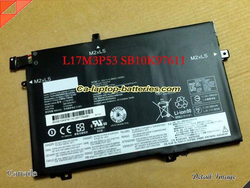 LENOVO L17C3P52 Battery 4080mAh 11.1V Black Li-Polymer