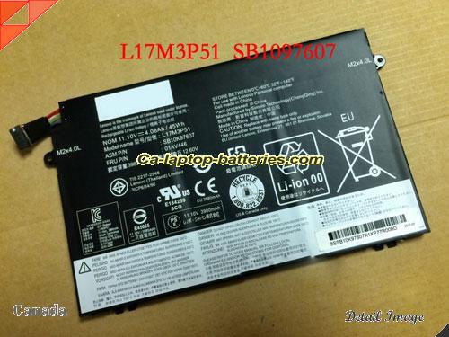 LENOVO L17M3P51 Battery 4080mAh, 45Wh  11.1V Black Li-Polymer