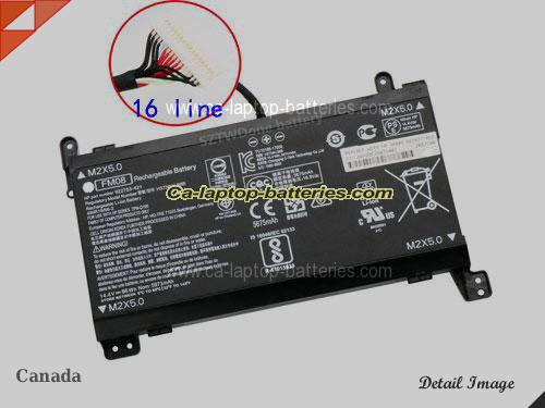 Genuine HP Pavilion 17t-ab000 Battery For laptop 5973mAh, 86Wh , 14.4V, Black , Li-Polymer