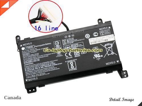 Genuine HP Pavilion 17-ab202nf Battery For laptop 5973mAh, 86Wh , 14.4V, Black , Li-Polymer