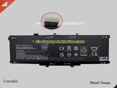 Genuine HP ZBook Studio G5 Battery For laptop 8310mAh, 95.9Wh , 11.55V, Black , Li-Polymer