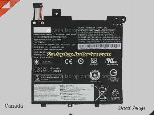 Genuine LENOVO V130-14ikb Battery For laptop 5055mAh, 39Wh , 7.72V, Black , Li-Polymer